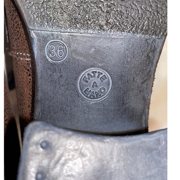 Papucei Women's Leather Lace Up Ankle Boot - NWOB - Women's Size 36 - Hand Made - Picture 10 of 12